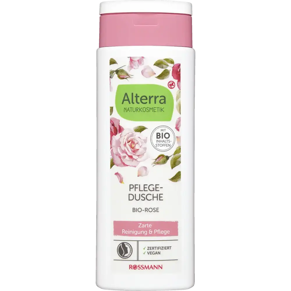 Alterra Naturkosmetik Pflegedusche Bio-Rose