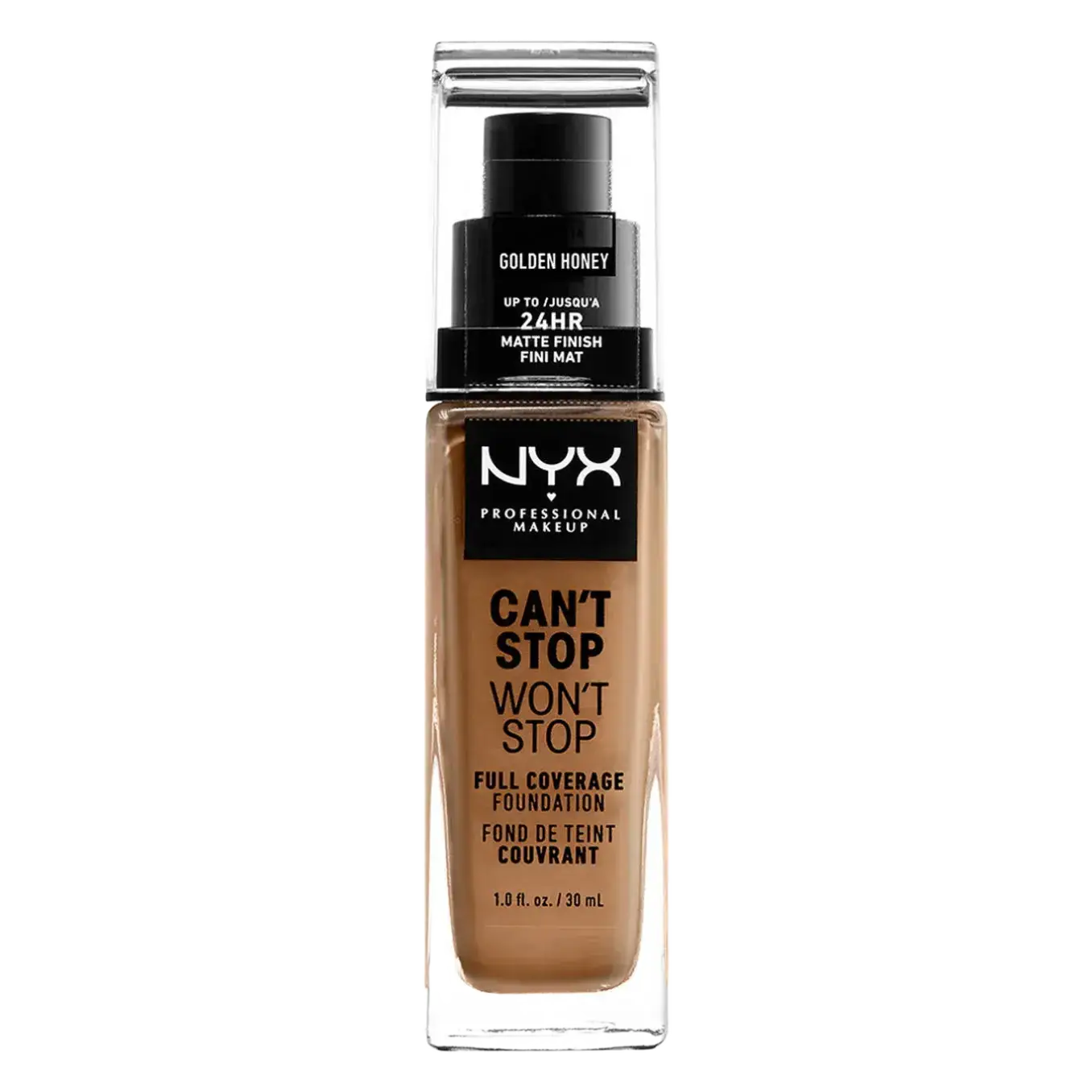 NYX Cosmetics Can't Stop Won't Stop Full Coverage Foundation 14 Golden Honey