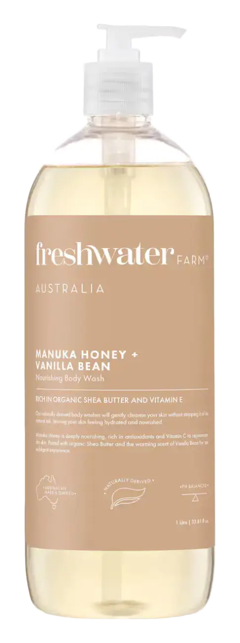 Freshwater Farm Manuka Honey & Vanilla Bean Nourishing Body Wash