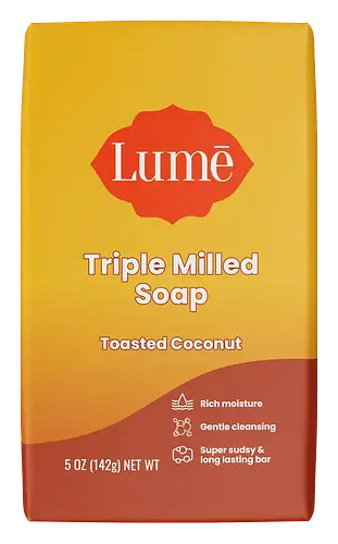 Lume Triple Milled Soap Bar Toasted Coconut