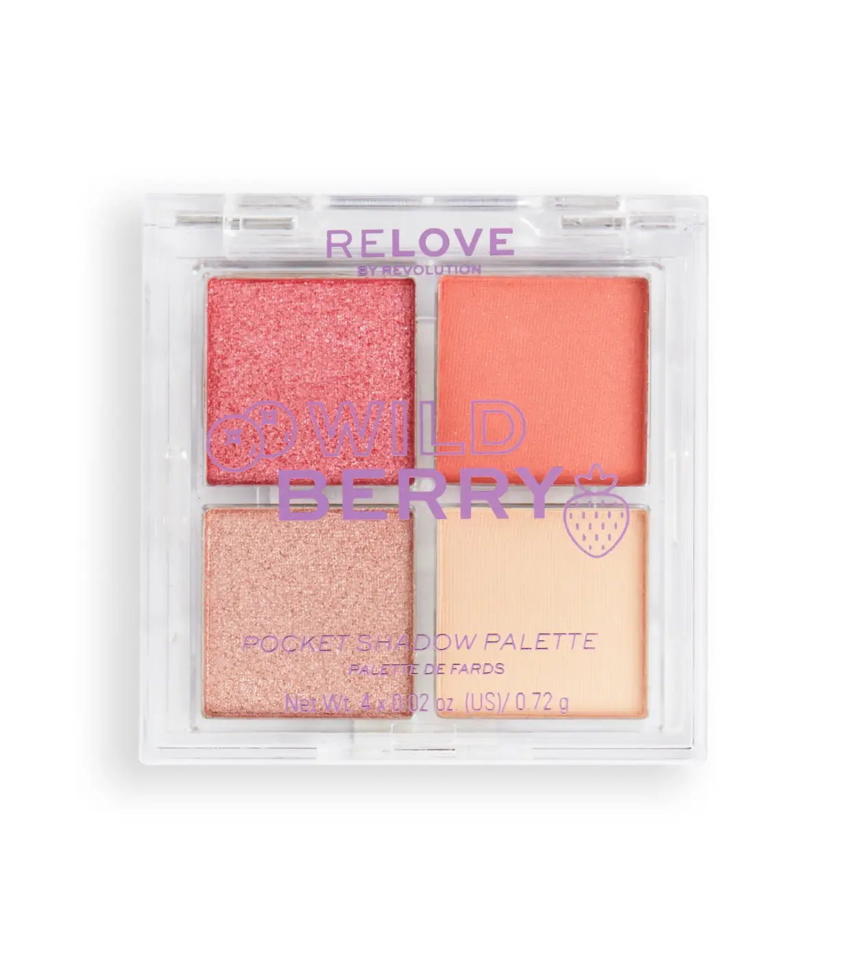 Revolution Beauty Relove Pocket Eyeshadow Palette Wild Berry