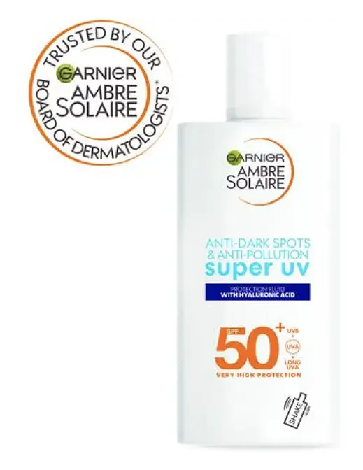 Garnier Ambre Solaire Anti-Dark Spots & Anti-Pollution Super UV Protection Fluid
