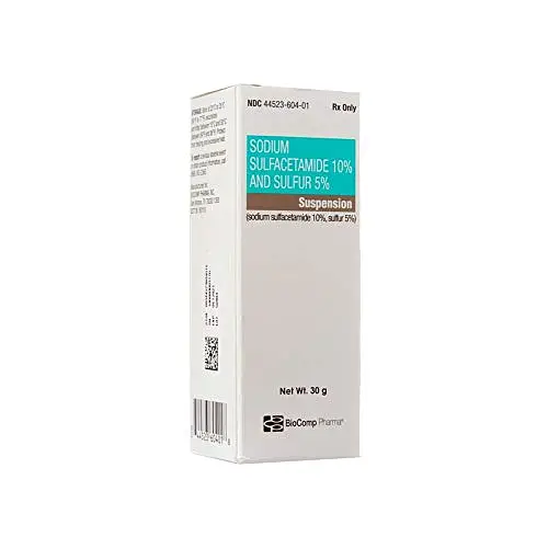 BioComp Pharma Sodium Sulfacetamide 10% and Sulfur 5% Cleanser