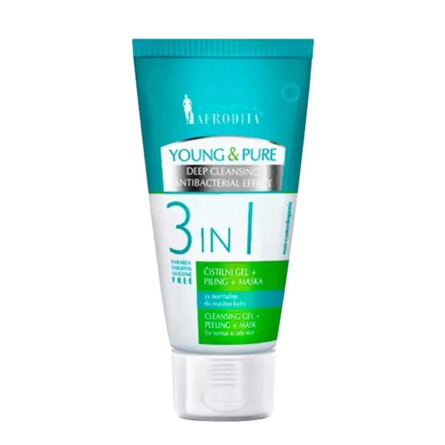 Afrodita Young & Pure 3 In 1 Cleansing Gel + Peeling + Mask