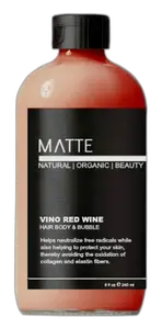 Matte Beauty Vino Red Wine Hair Body & Bubble