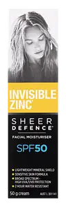 Invisible Zinc Sheer Defence Facial Moisturiser SPF 50