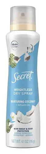 Secret Weightless Dry Spray Nurturing Coconut + Argan Oil