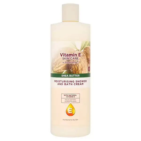 Superdrug Vitamin E Skin Care Moisturising Shower And Bath Cream Shea Butter