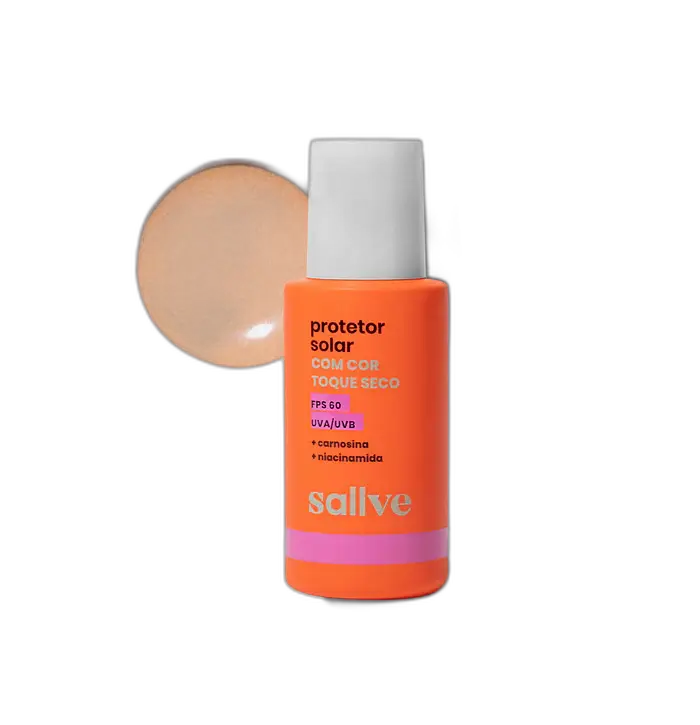 Sallve Protetor Solar Com Cor Toque Seco SPF 60 10