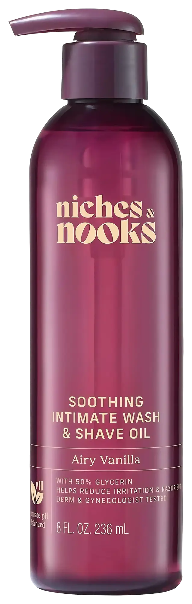 Niches & Nooks Soothing Intimate Wash & Shave Oil Airy Vanilla