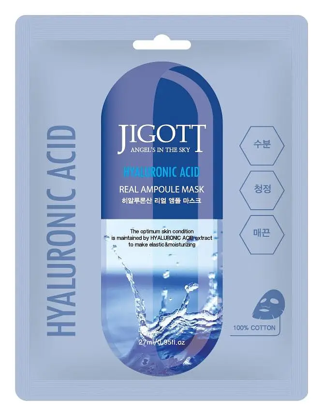 Jigott Real Ampoule Mask Hyaluronic Acid