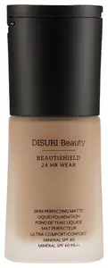 Disuri Beauty Beautishield 24HR Wear Skin-Perfecting Matte Liquid Foundation Mineral SPF 40 PA++ Copper Hour