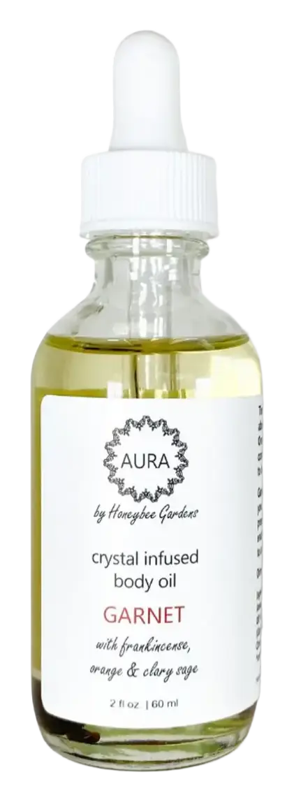 Honeybee Gardens Crystal Infused Body Oil Garnet