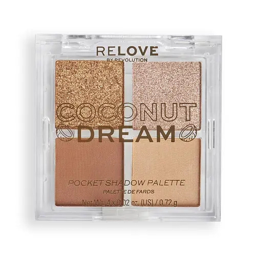 Revolution Beauty Relove Pocket Eyeshadow Palette Coconut Dream