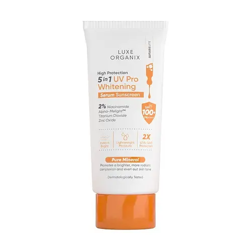 Luxe Organix High Protection 5in1 UV Pro Whitening Serum Sunscreen SPF 100+ PA++++