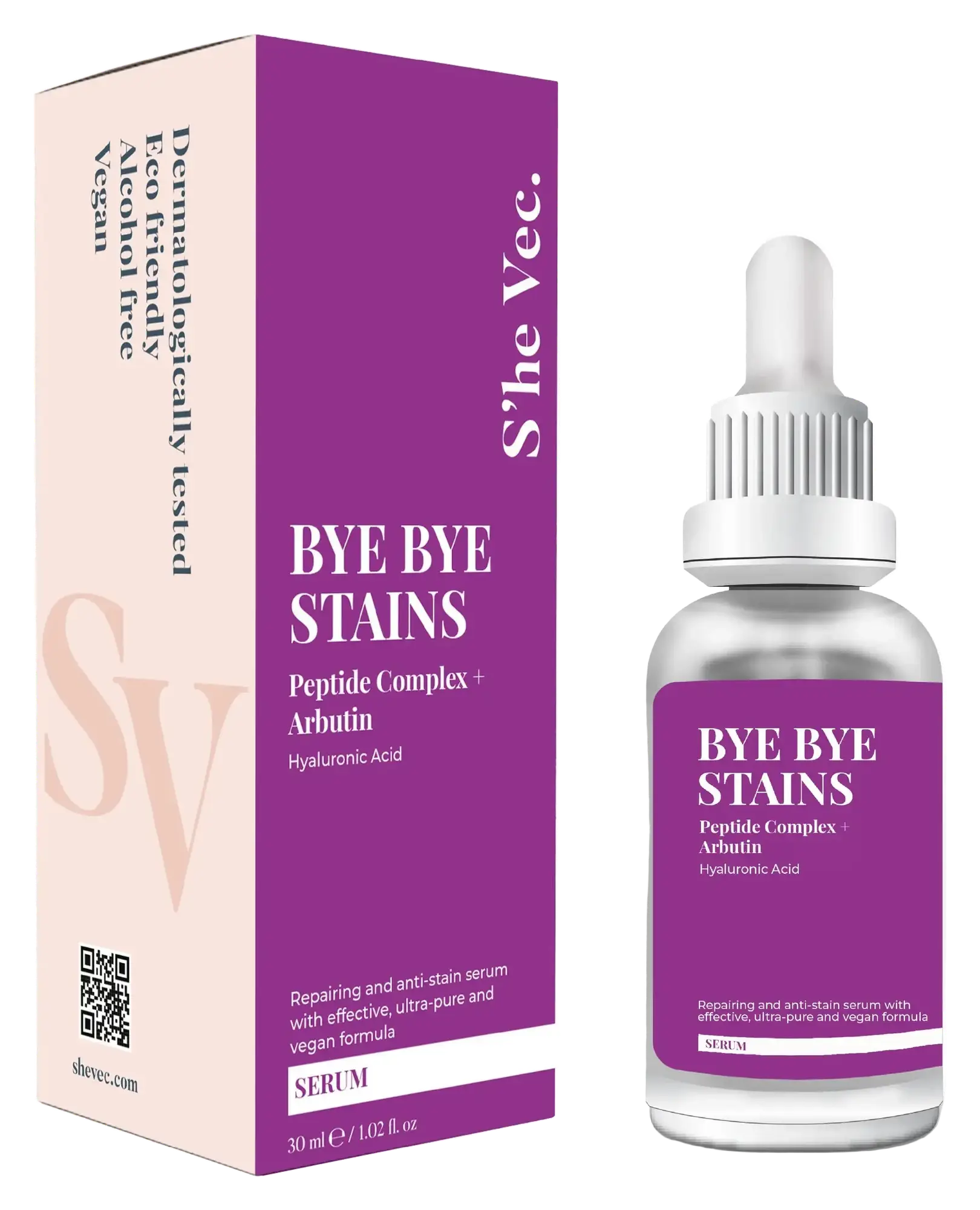 S'he vec Bye Bye Stains Peptide Complex + Arbutin