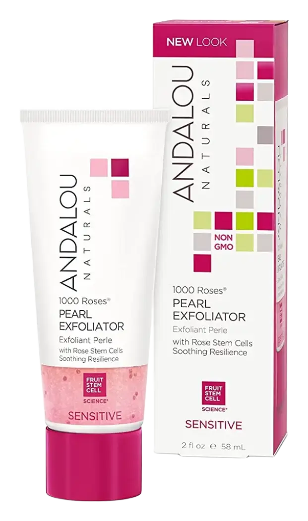 Andalou Naturals Sensitive 1000 Roses Pearl Exfoliator