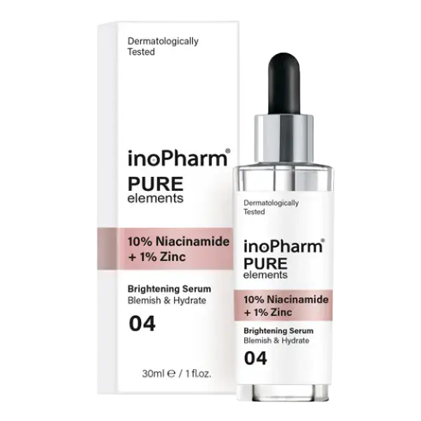 Inopharm Pure Elements 10% Niacinamide + 1% Zinc Brightening Serum