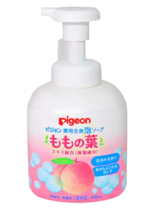 Pigeon Medicated Whole-Body Foaming Soap Peach Leaf