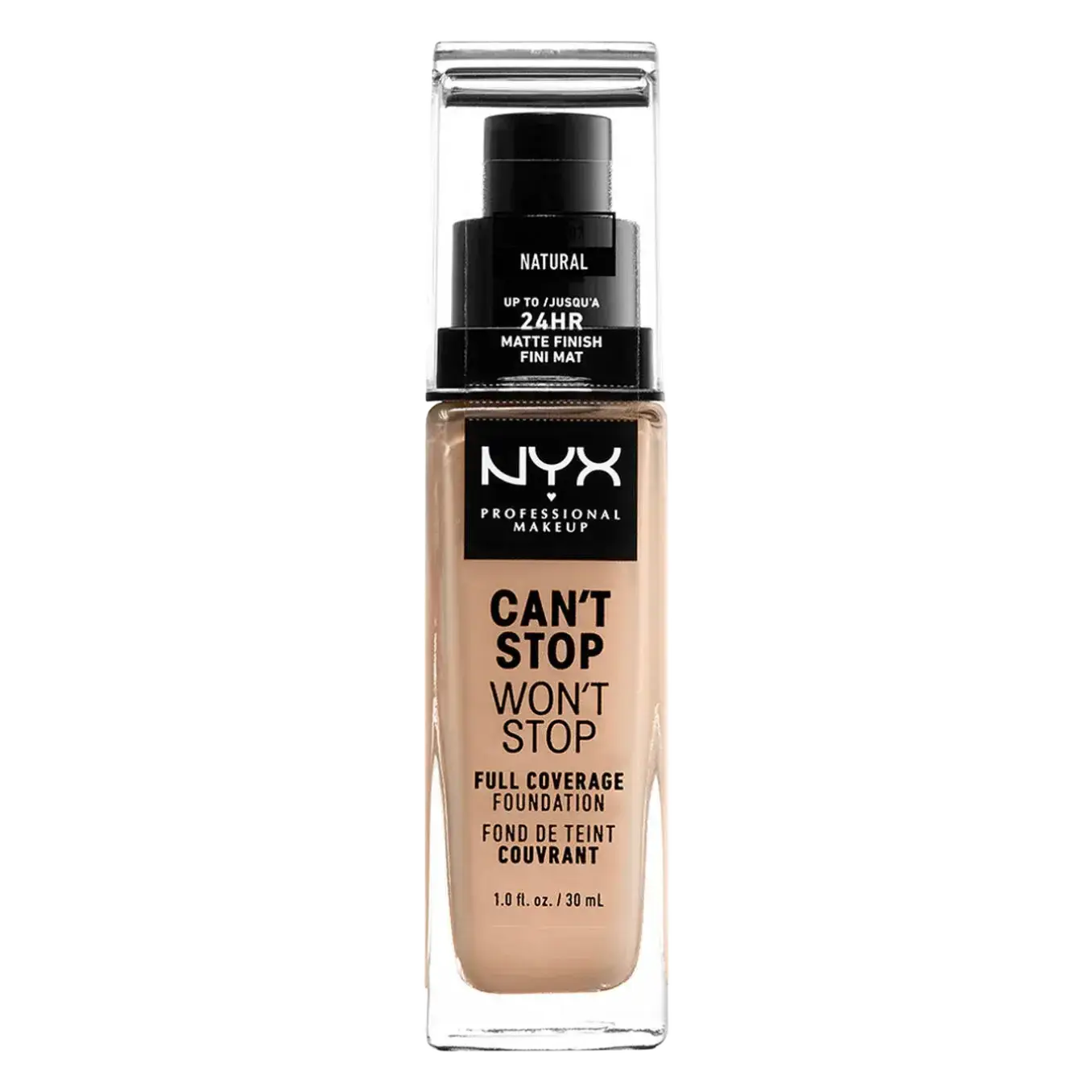 NYX Cosmetics Can't Stop Won't Stop Full Coverage Foundation 07 Natural