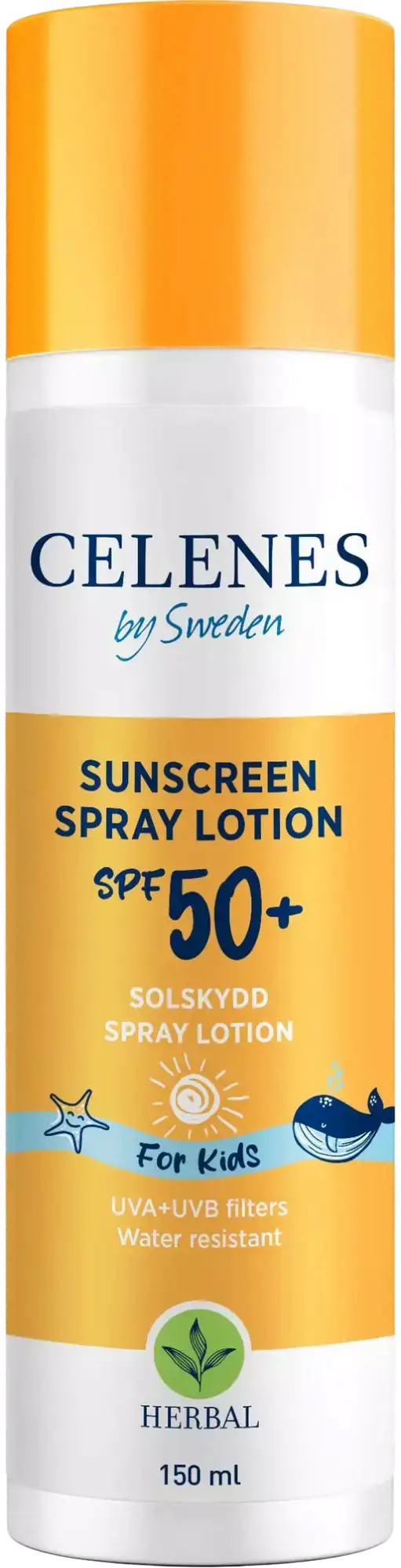 Celenes by Sweden Sunscreen Spray Lotion Kids SPF 50+