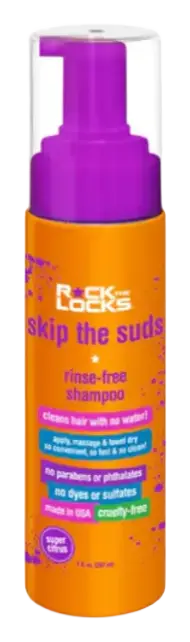 Rock The Locks Skip The Suds Foaming Rinse-Free Shampoo Super Citrus
