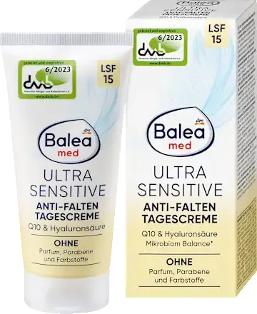 Balea Ultra Sensitive Anti-Falten Tagescreme SPF 15