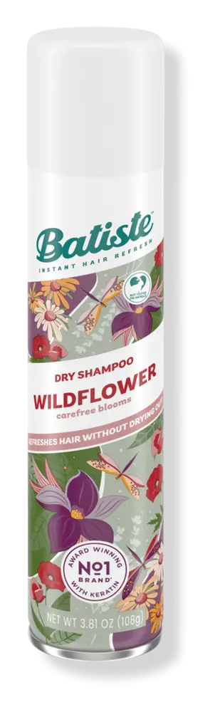 Batiste Dry Shampoo Wildflower 1.06oz., 4.23oz., 6.35oz., 8.47oz