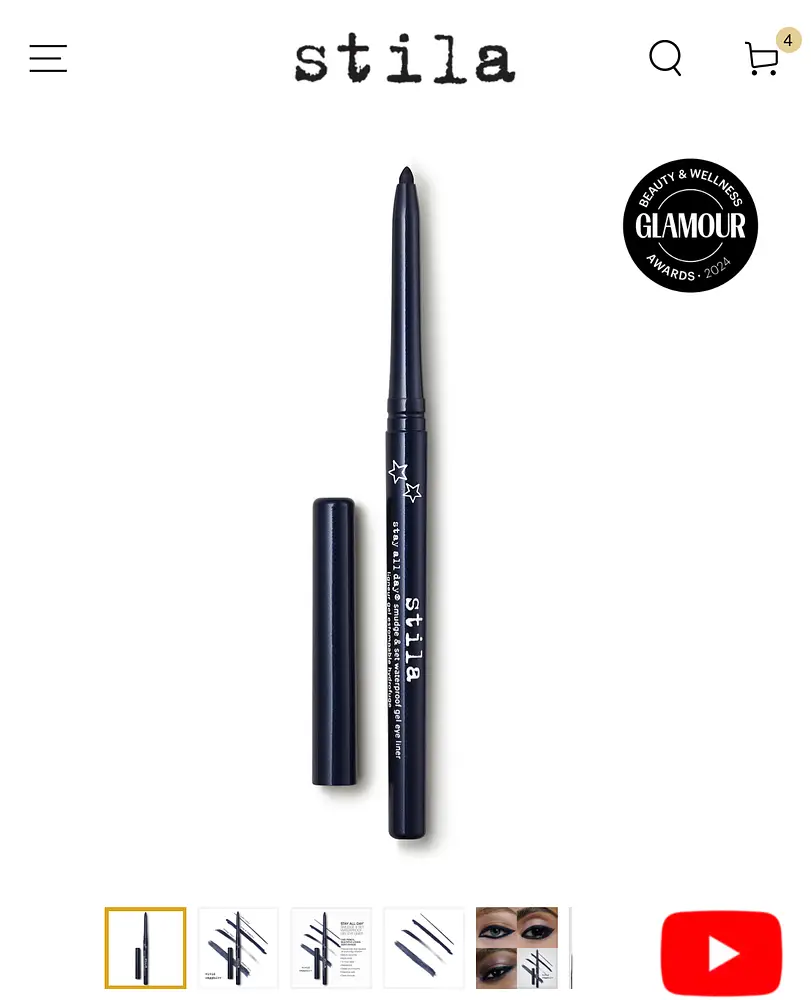 Stila Cosmetics Stay All Day Smudge & Set Waterproof Gel Eye Liner Vivid Sapphire (Deep Blue)