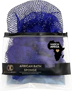 Bellanomi African Exfoliating Net Sponge Navy Blue