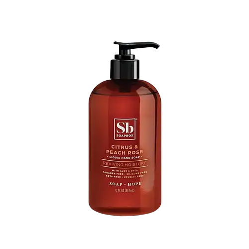 Soapbox Citrus & Peach Rose Reviving Moisture Liquid Hand Soap