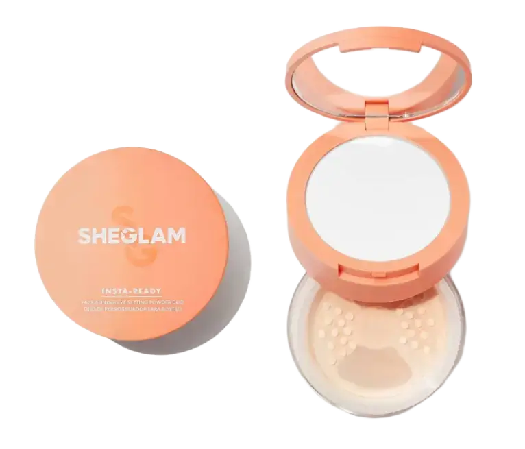 SHEGLAM Insta-Ready Face & Under Eye Setting Powder Duo Bisque