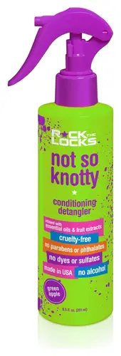 Rock The Locks Not So Knotty Conditioning Detangler Green Apple