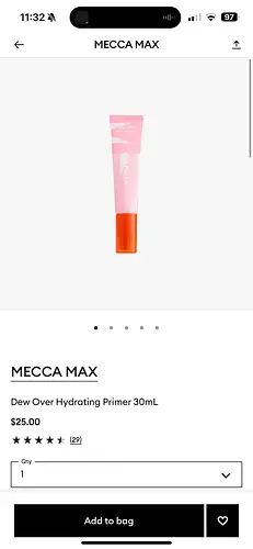 Mecca Cosmetica Dew over hydrating primer