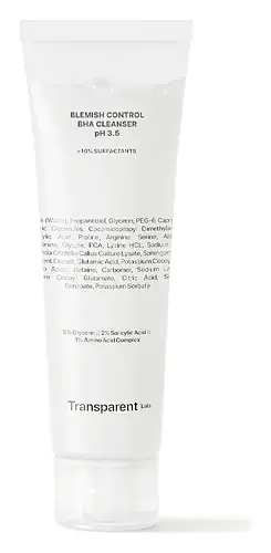 Transparent Lab Blemish Control BHA Cleanser Ph 3.5