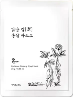 VARUZA Radiance Ginseng Sheet Masks