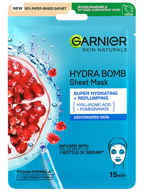 Garnier Hydra Bomb Sheet Mask With Pomegranate