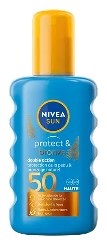Nivea Protect & Bronze Double Action Tan Activator Sun Spray SPF 50