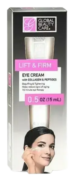 Global Beauty Care Lift & Firm Eye Cream With Collagen & Peptides