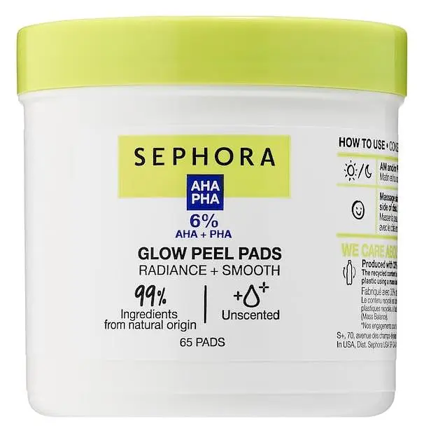 Sephora Collection Glow Peel Pads With AHA + PHA