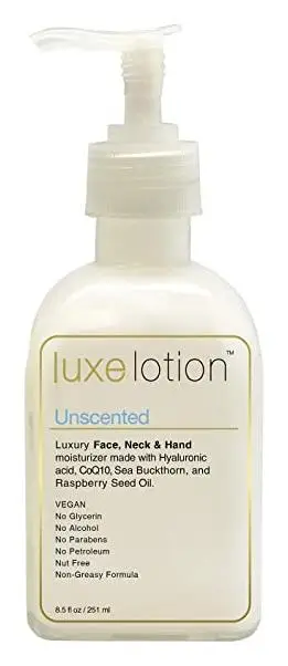 LuxeBeauty Hyaluronic Acid Luxurious Face, Neck & Hand Moisturizer Unscented