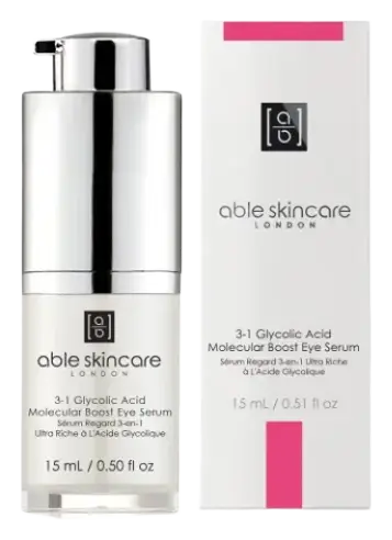 able skincare London 3-1 Glycolic Acid Molecular Boost Eye Serum