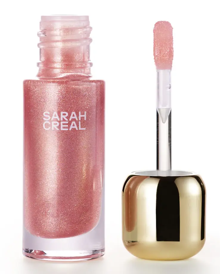 Sarah Creal No Further Questions High Glide Peptide Lip Gloss Don't Wait Up is a Rose Gold Sparkle