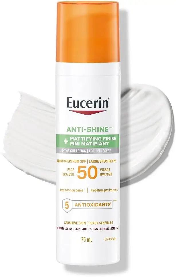 Eucerin Anti-Shine Mattifying Finish Sunscreen SPF 50 Canada