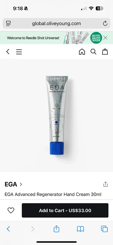 EGA Advanced Regenerator Hand Cream