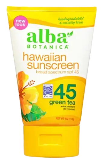 Alba Botanica Hawaiian Sunscreen Green Tea SPF 45