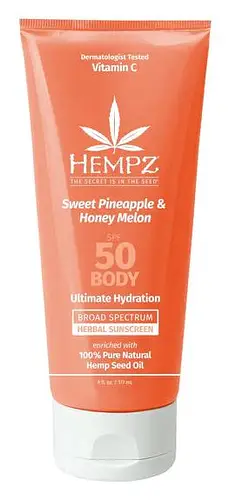 Hempz Sweet Pineapple & Honey Melon Herbal Body Moisturizing Sunscreen SPF 50