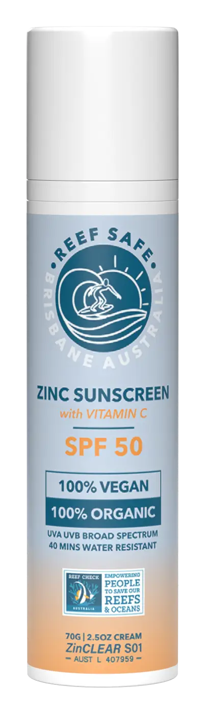 Reef Safe Zinc Sunscreen With Vitamin C SPF 50 Bronze