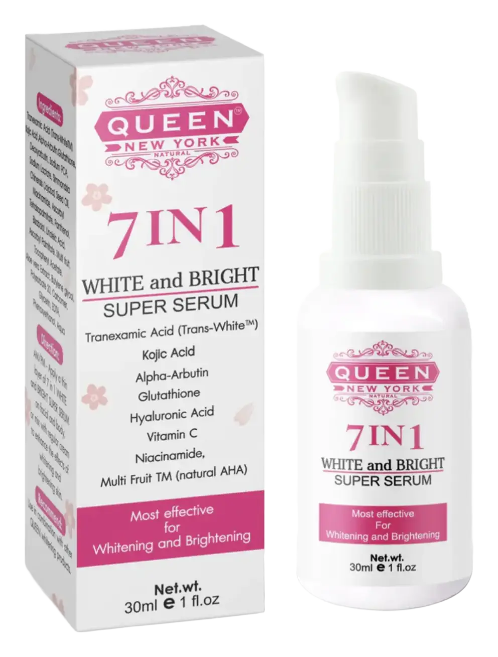 Queen Natural New York 7-in-1 White and Bright Super Serum