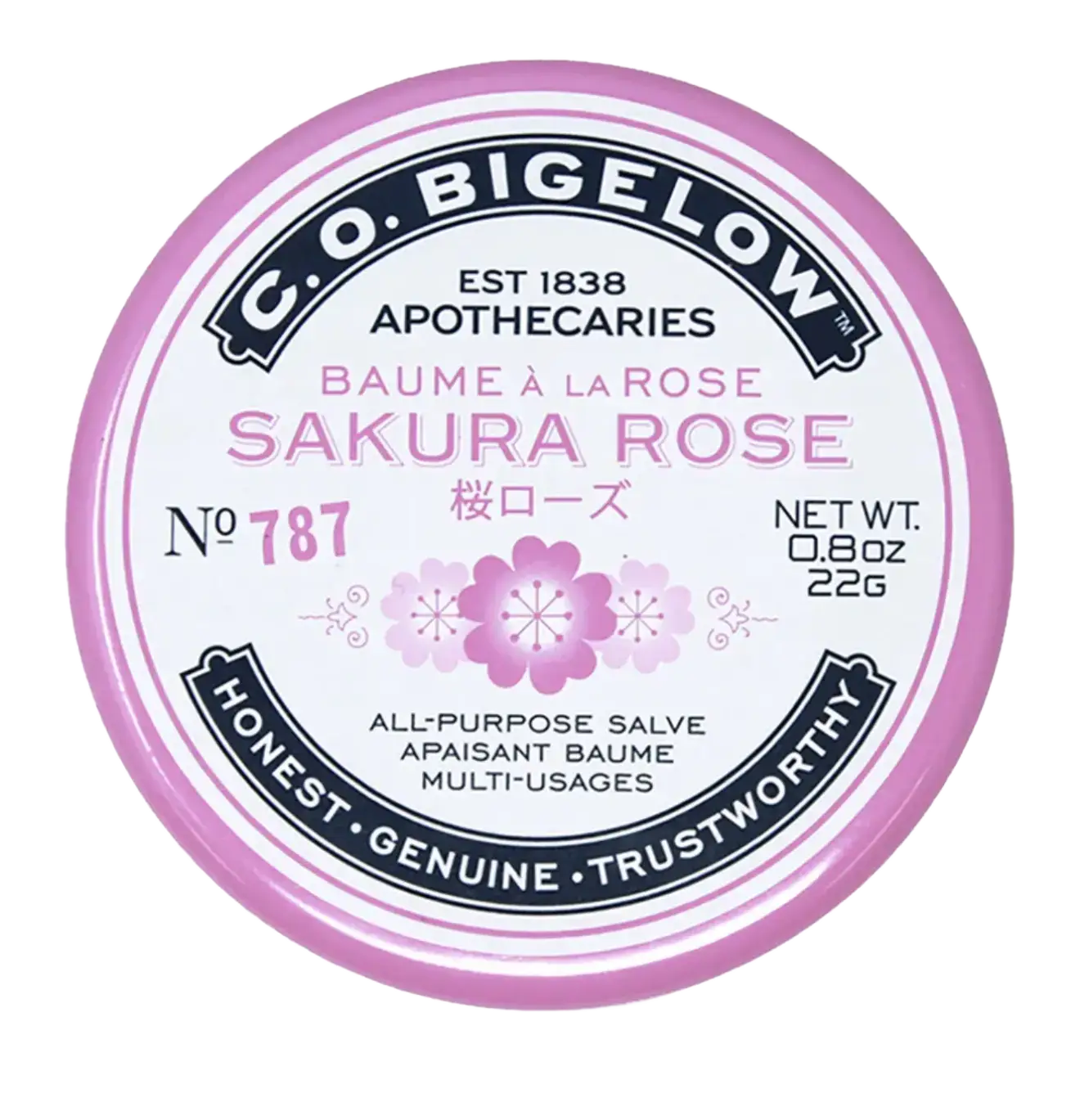 C.O. Bigelow Sakura Rose All-Purpose Salve Tin No. 787